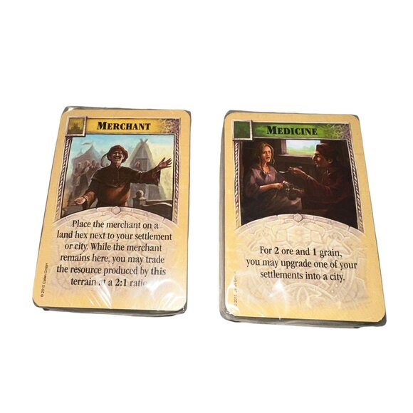 New Catan Expansion Cities Knights Commodity Progress Victory Cards Replacement - Picture 2 of 2